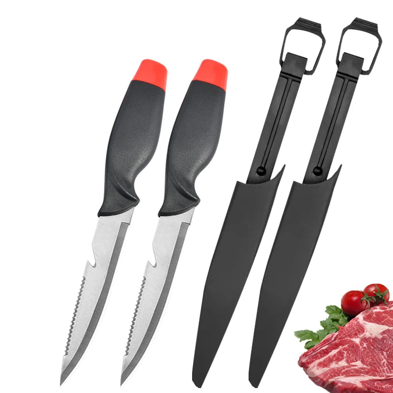 3Cr13 Stainless Steel Fish Filleting & Utility Knife | 14.4cm Blade with Cover