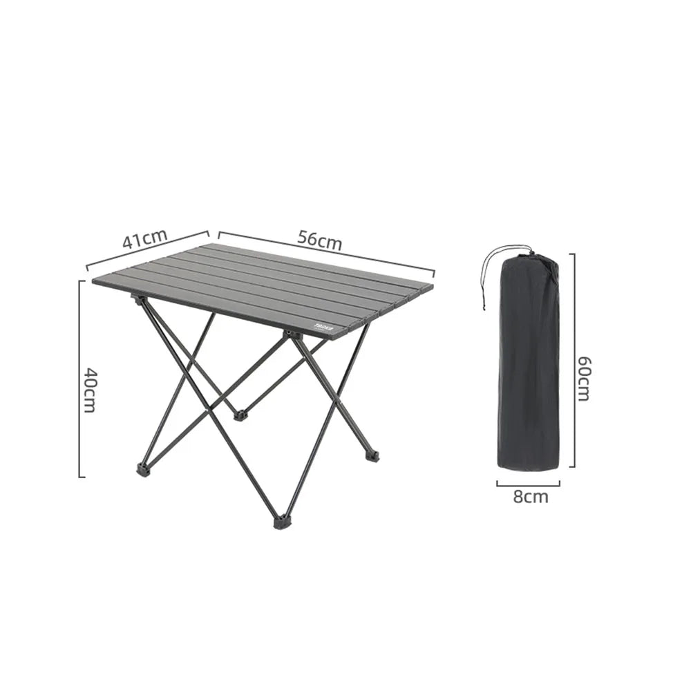 TARKA Folding Aluminium Camping Table | Lightweight Portable Camp Table