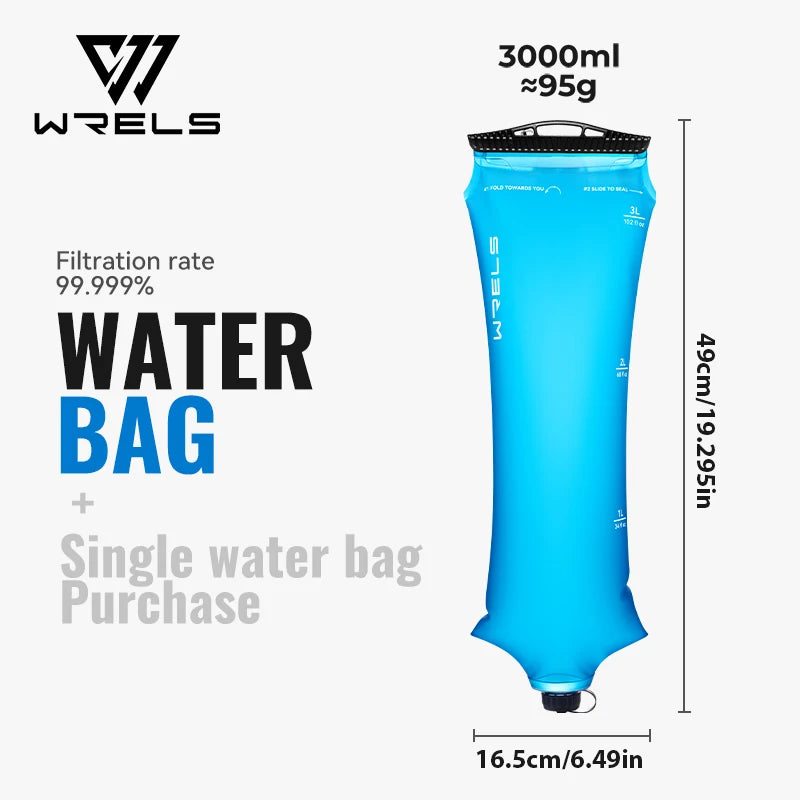 WRELS Foldable Water Collection & Filtration Bag | 2L & 3L