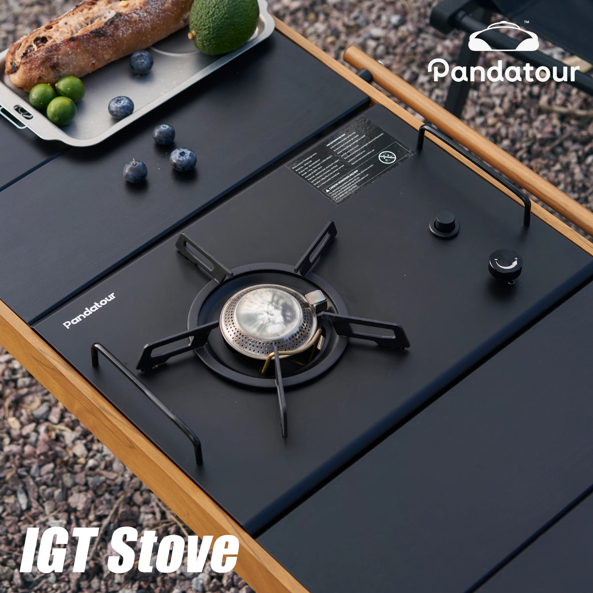 Pandatour IGT Folding Camping Stove | 1-Unit Table Insert Burner