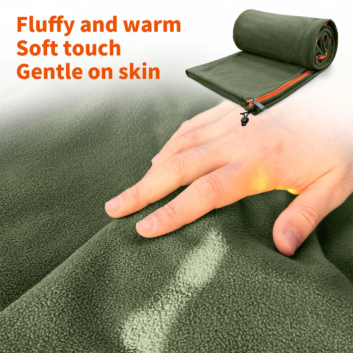 Fleece Sleeping Bag Liner | Warm Camping Sleep Sack & Blanket