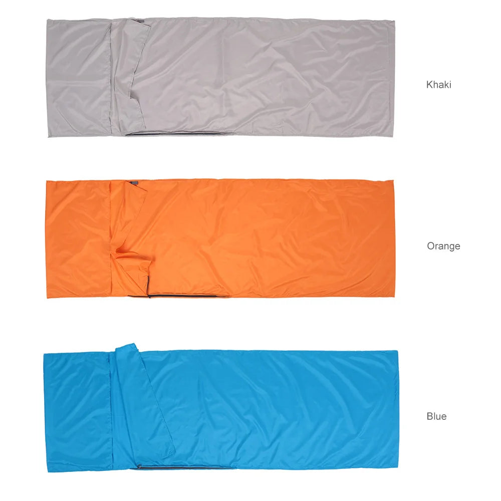 Ultralight Sleeping Bag Liner with Pillow Pocket | Compact Camping & Travel Sleep Sack