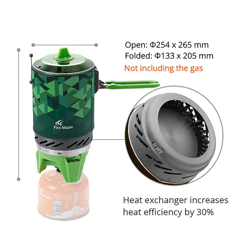 Fire-Maple FMS-X2 Portable Camping Cooking System | 2200W Heat Exchanger Stove