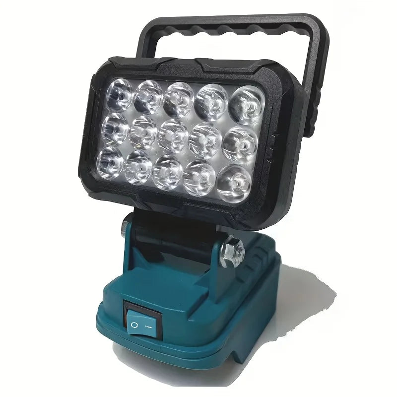 15-LED Work Light | Makita-Compatible 18V Battery Spotlight