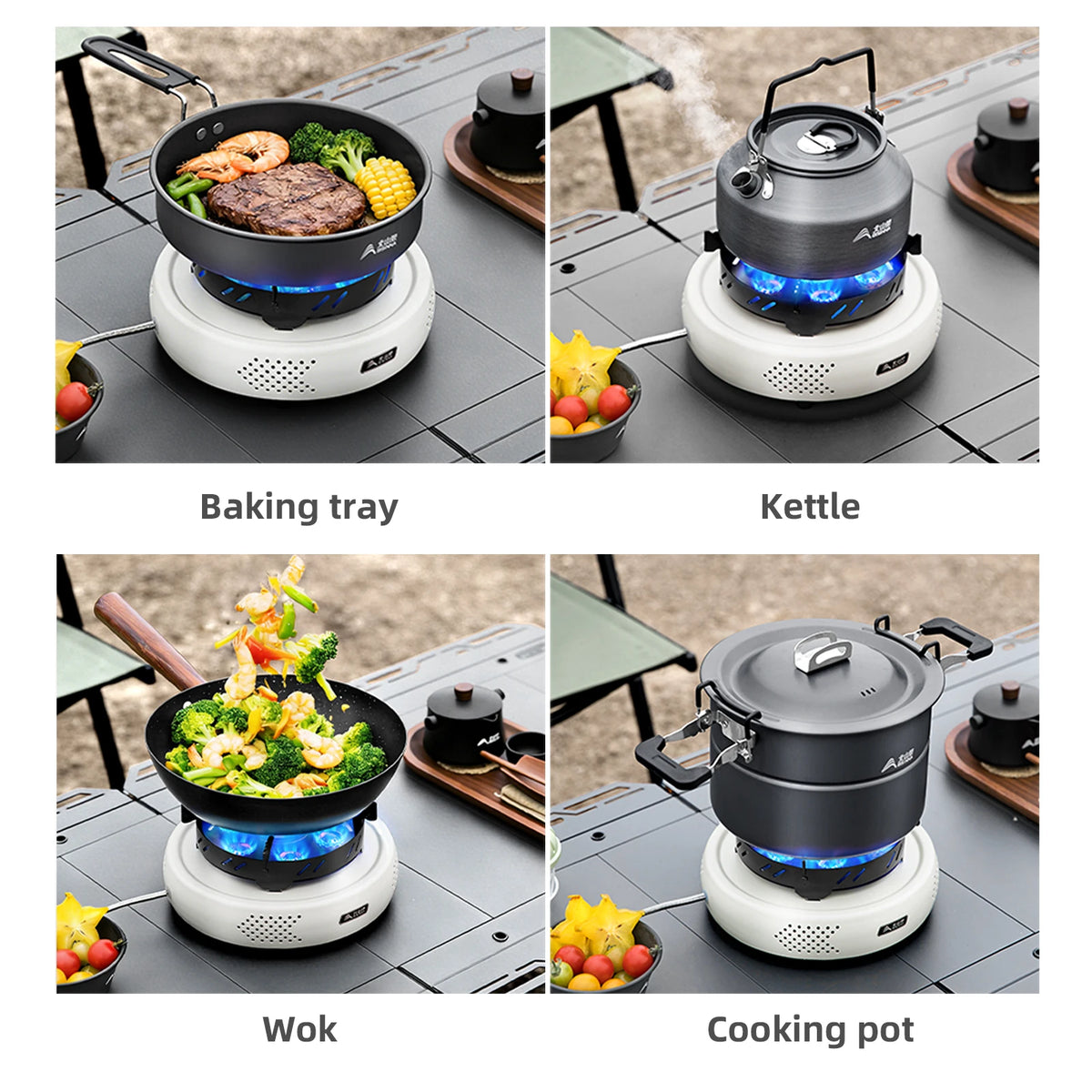 BISINNA 12800W Portable Camping Gas Stove | Windproof Split Burner
