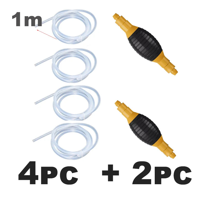 Manual Siphon Transfer Pump | Portable Fuel & Water Transfer Hose