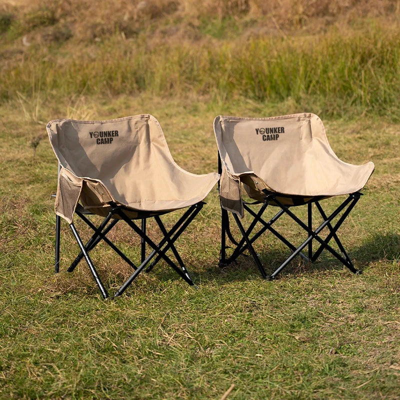 Portable Folding Moon Chair | Padded Camping & Outdoor Chair