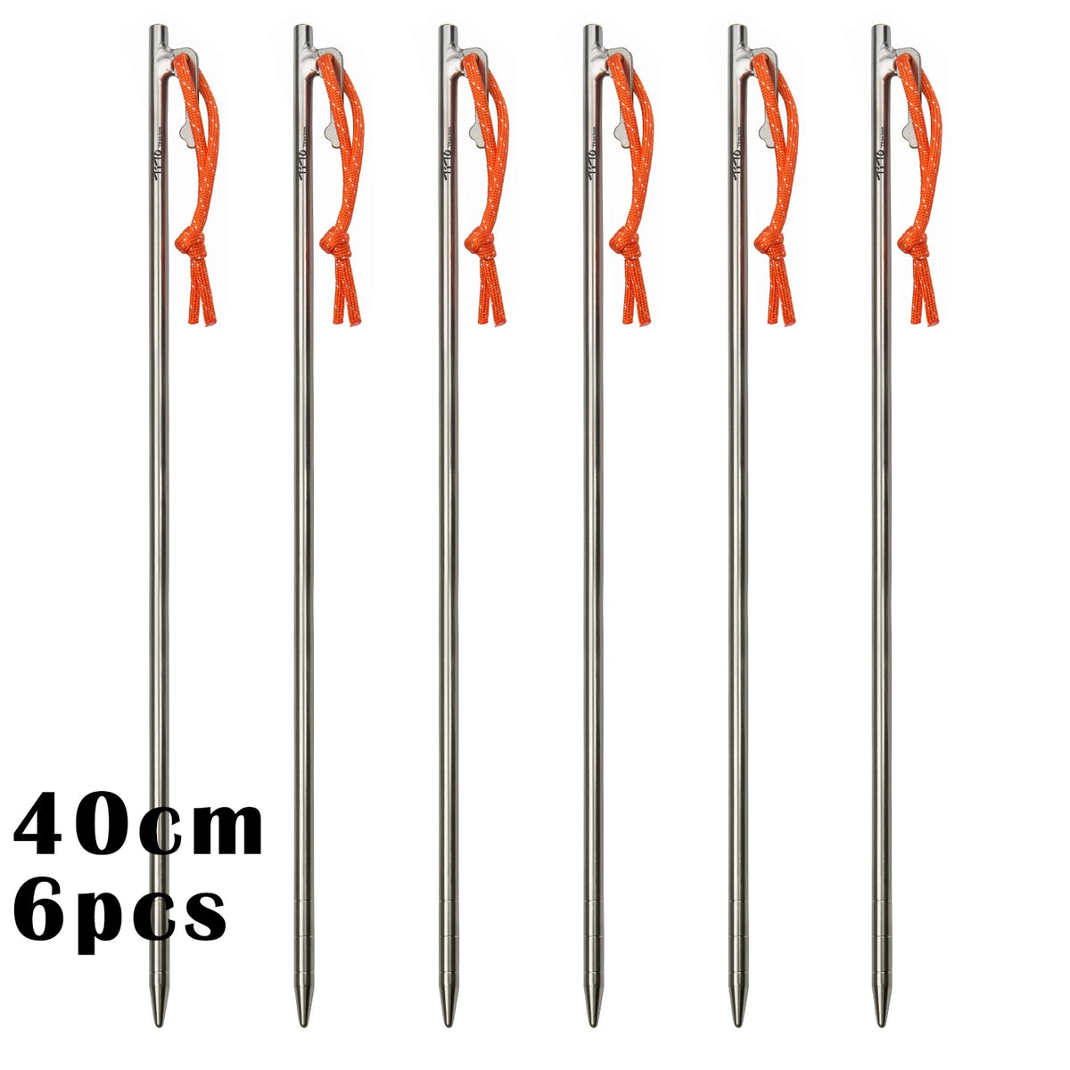 Heavy-Duty Titanium Tent Pegs | Long Camping & Awning Stakes