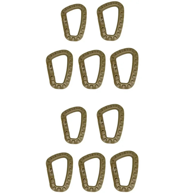 Tactical D-Ring Gear Carabiner Clip | 40kg Rated Accessory Hook