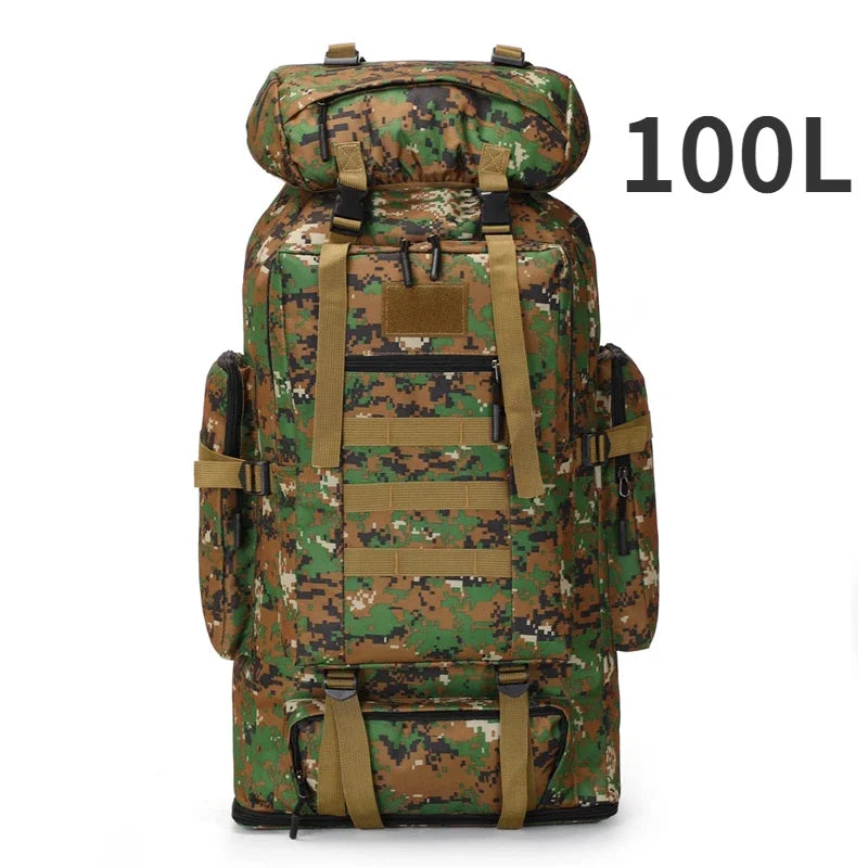 Thuram 80L/100L Large Hiking Backpack | Oxford Camping & Travel Pack