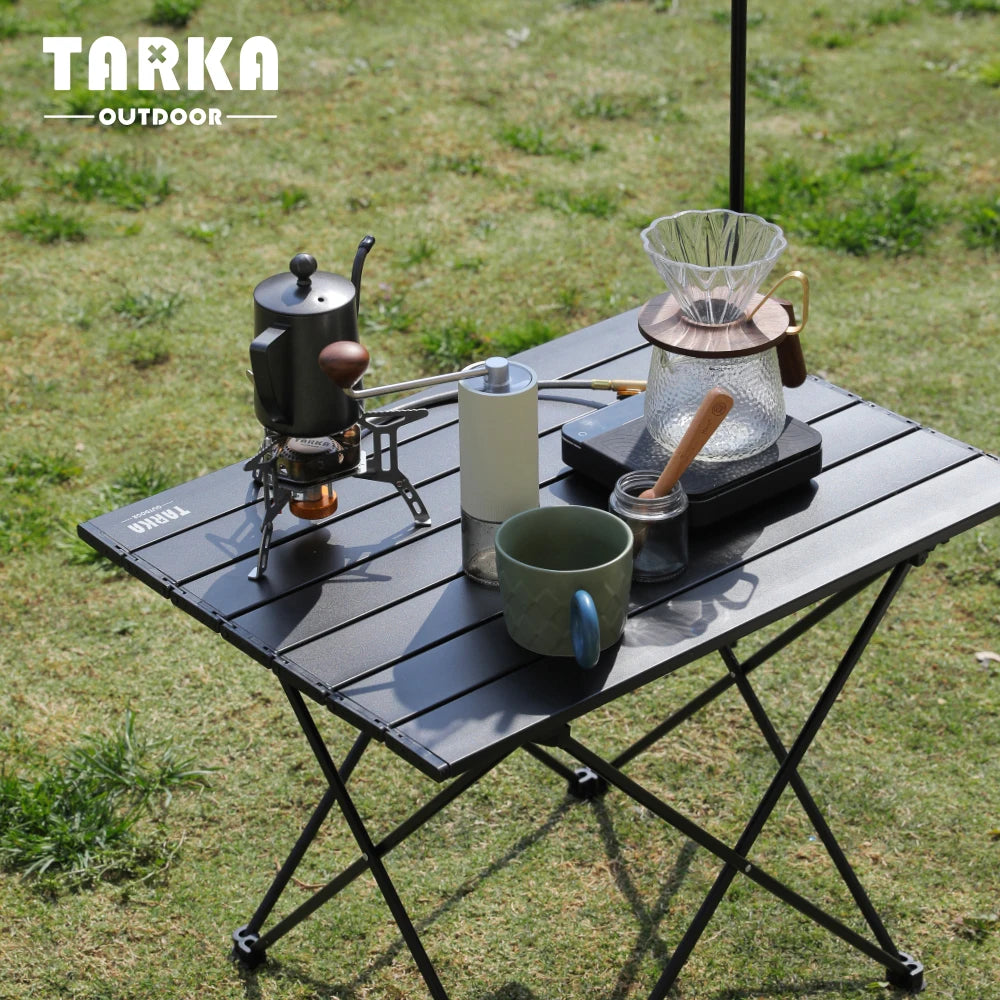 TARKA Folding Aluminium Camping Table | Lightweight Portable Camp Table
