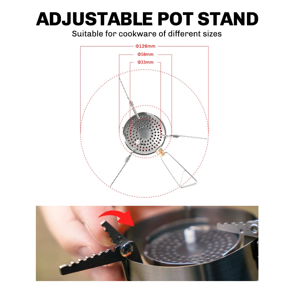 Fire-Maple GreenPeak II Camping Stove | 2600W Pressure-Regulated Gas Burner
