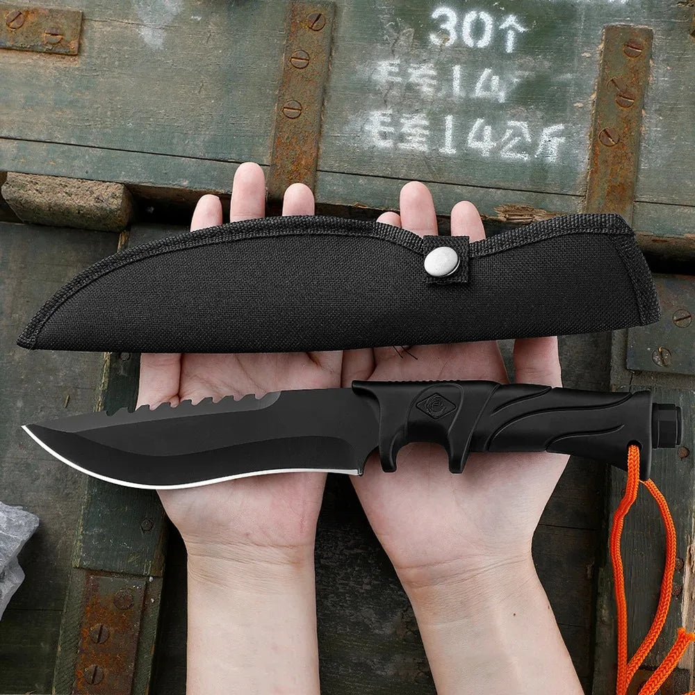 Fixed Blade Outdoor Utility Knife | 9.8cm Stainless Steel Blade