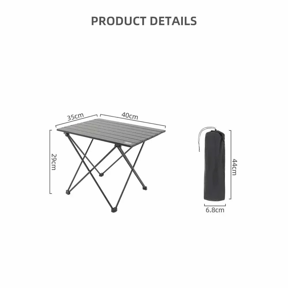 TARKA Folding Aluminium Camping Table | Lightweight Portable Camp Table