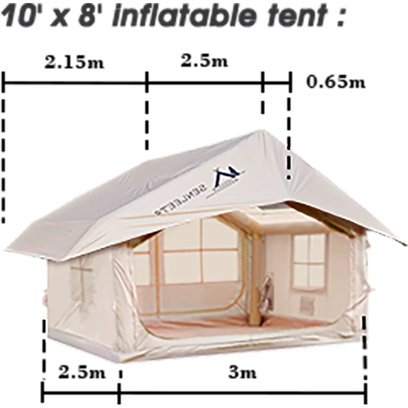 10ft x 13ft Waterproof Camping Tarp | Reflective Oxford Rainfly & Sun Shelter