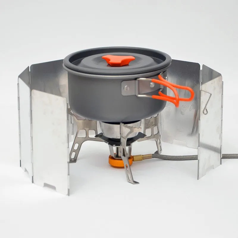 Folding Camping Stove Windshield | Aluminium Cooking Wind Screen