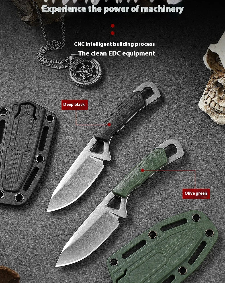 Mini EDC Neck Knife with Sheath & Chain | 5.5cm Stainless Steel Blade