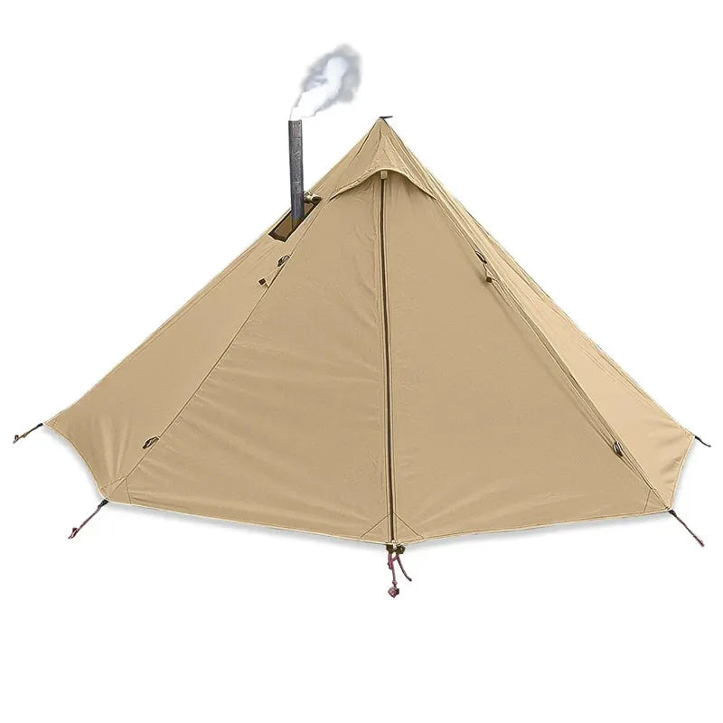 1 Person Pyramid Hot Tent with Stove Jack | Ultralight Camping & Bushcraft Shelter
