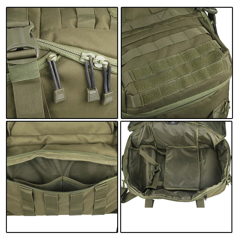 45L–80L MOLLE Camping Backpack | Large Capacity Hiking & Travel Rucksack