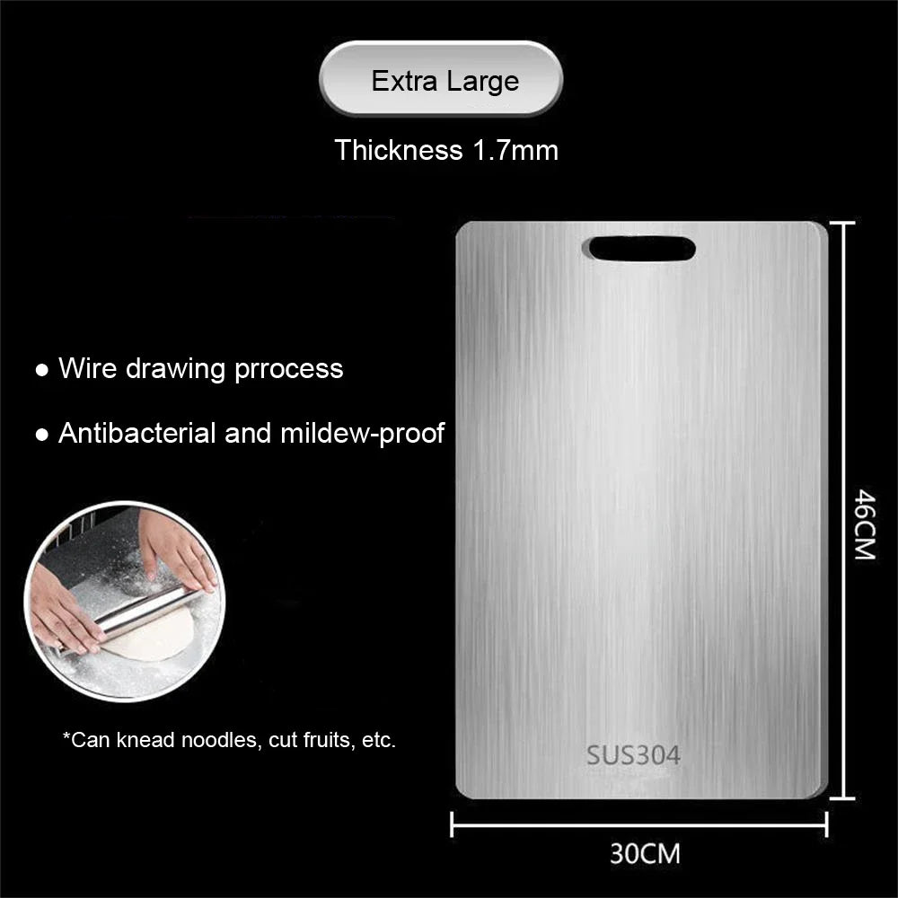 Stainless Steel Cutting Board | Double-Sided Camp Kitchen Prep Board