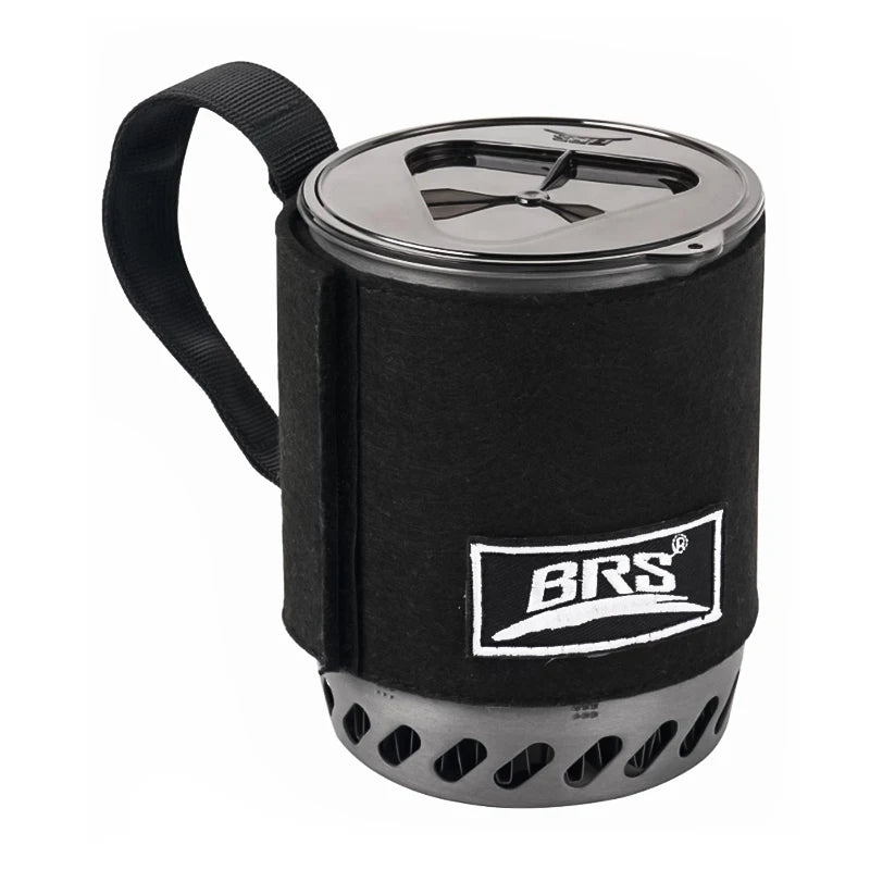 BRS-61 Integrated Camping Stove System | 1500W Heat-Exchange Cooking Pot