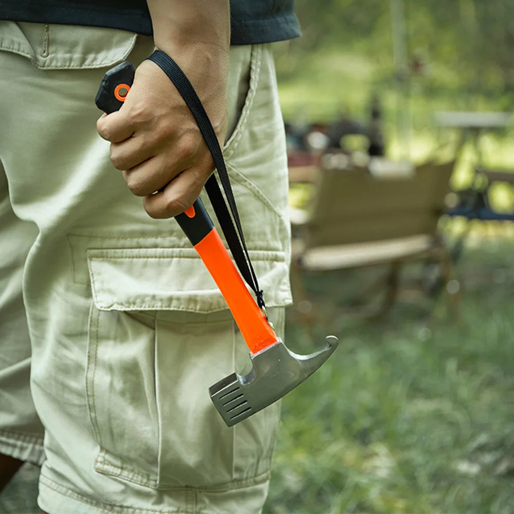 Multifunction Camping Tent Hammer | Peg Puller & Stake Mallet
