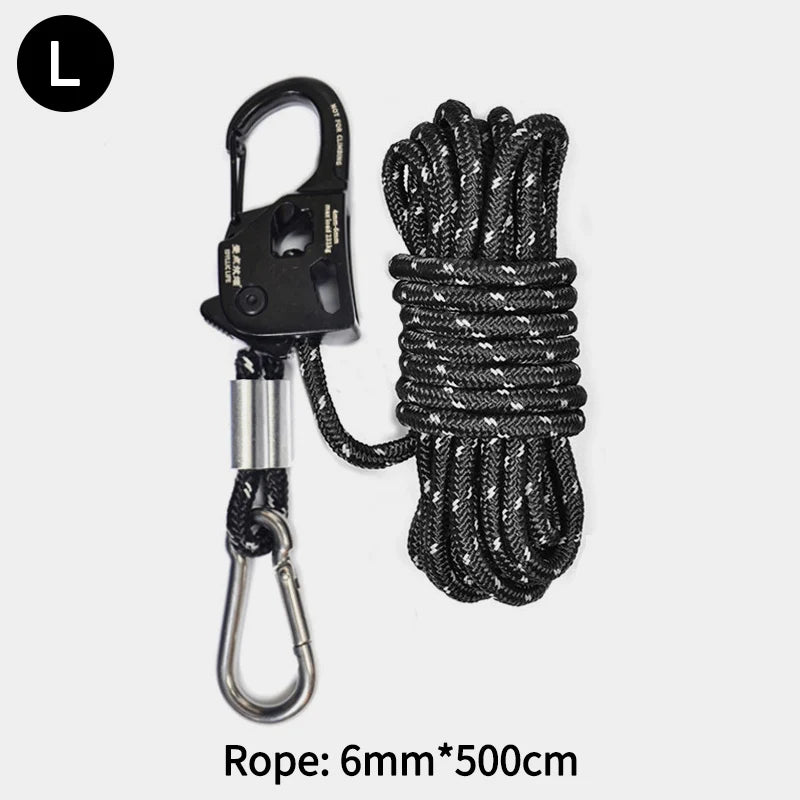 Self-Locking Aluminium Tent Rope Tensioner | S, M & L Sizes