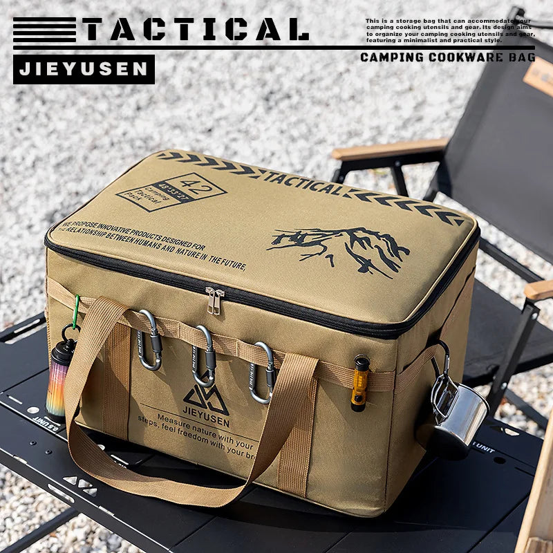 30–40L Padded Camping Storage Bag | Adjustable Dividers & MOLLE Webbing