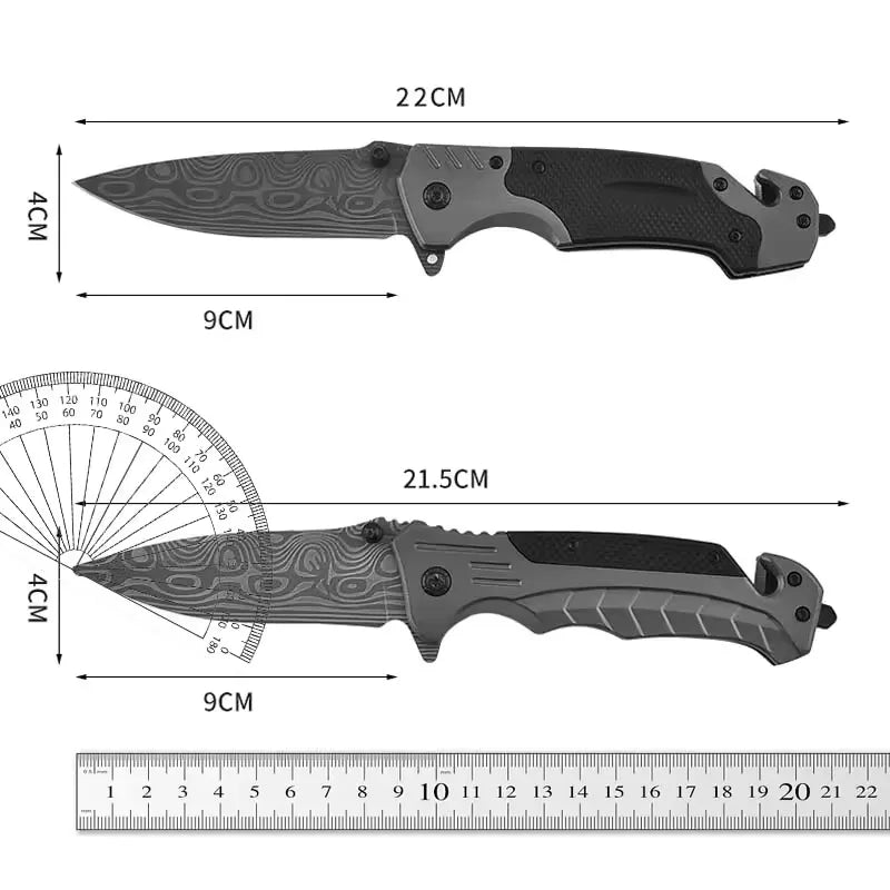 Stainless Steel Folding Utility Knife | 9cm Blade