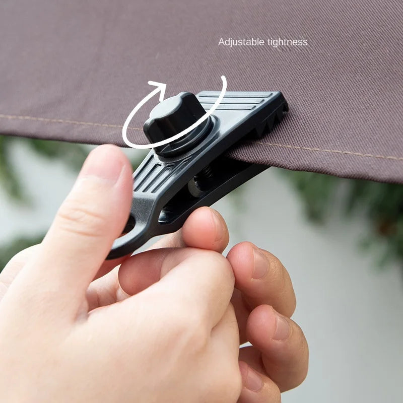 10-Pack Heavy-Duty Tarp Clips | Adjustable Locking Grip Clamps