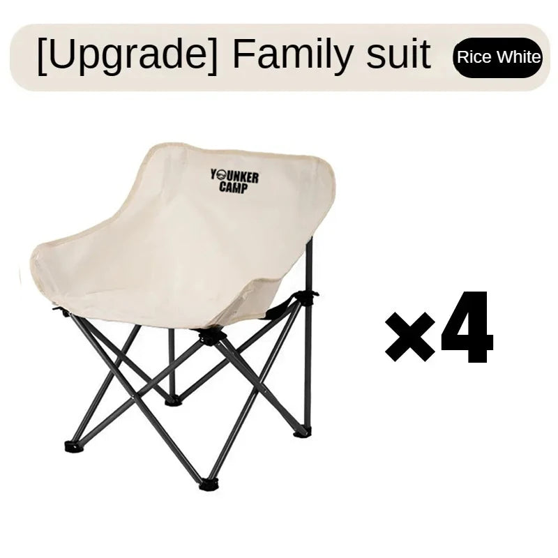 Portable Folding Moon Chair | Padded Camping & Outdoor Chair