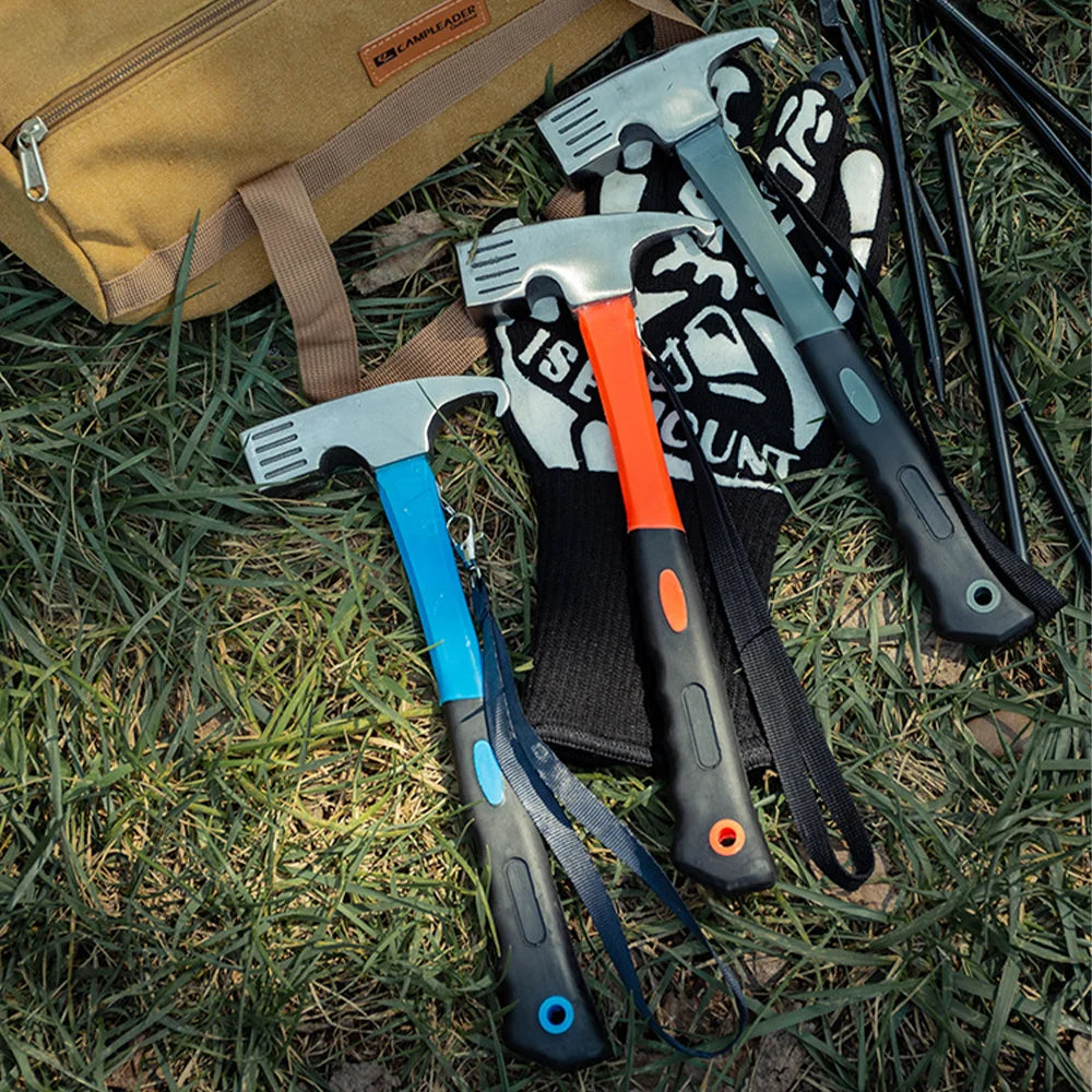 Multifunction Camping Tent Hammer | Peg Puller & Stake Mallet