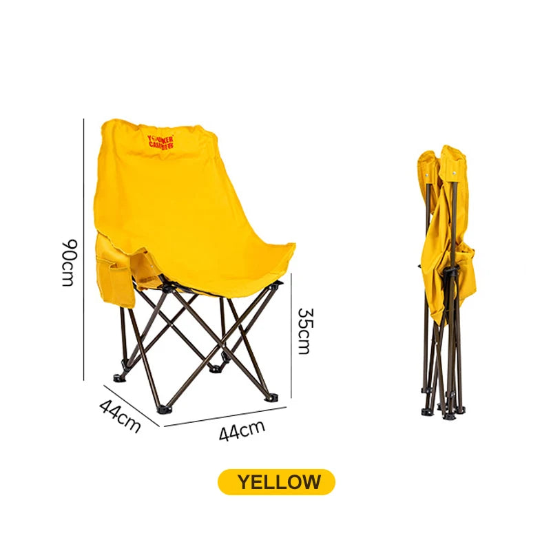 Portable Folding Moon Chair | Padded Camping & Outdoor Chair