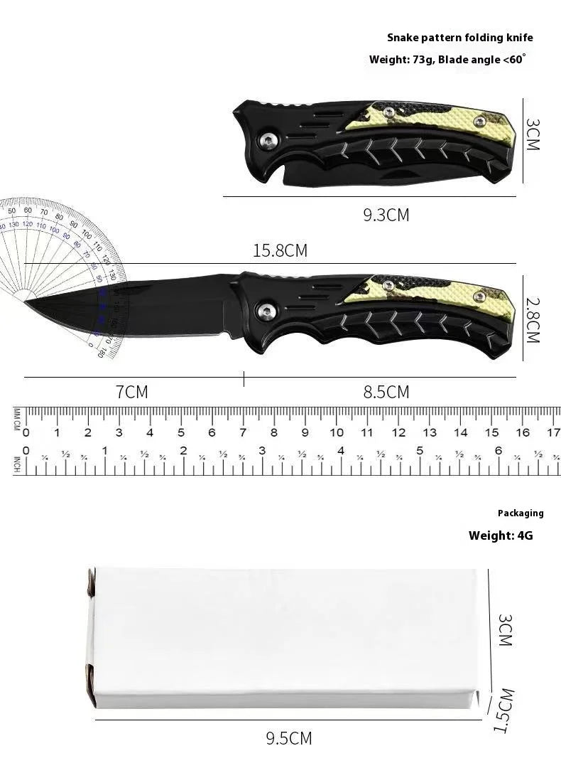 Compact Stainless Steel Folding Pocket Knife | 7cm Blade