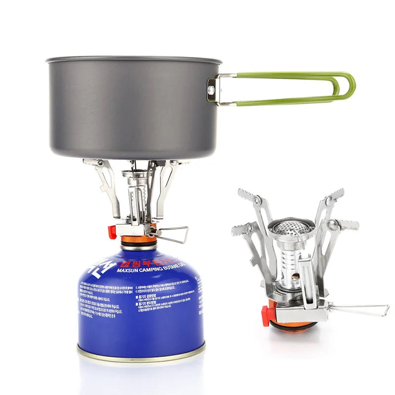Portable Folding Camping Stove Kit | Gas Canister Converter & Stabiliser
