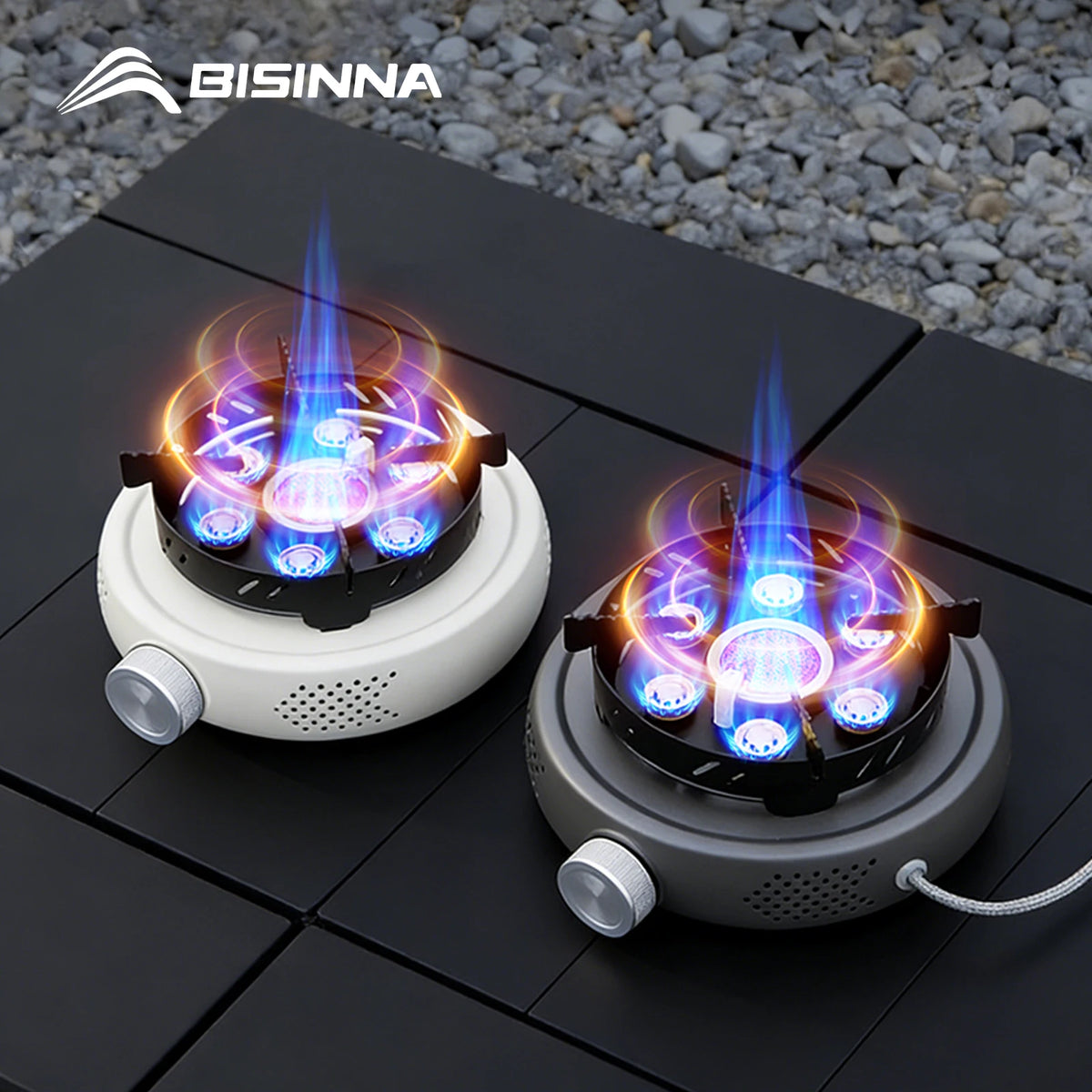 BISINNA 12800W Portable Camping Gas Stove | Windproof Split Burner