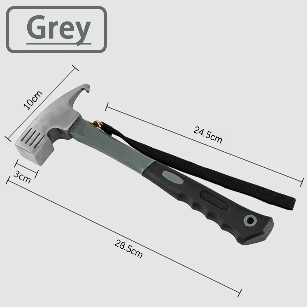 Multifunction Camping Tent Hammer | Peg Puller & Stake Mallet