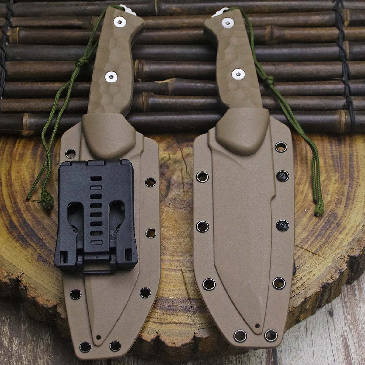 440C Steel Fixed-Blade Knife | Full Tang Fibre Handle