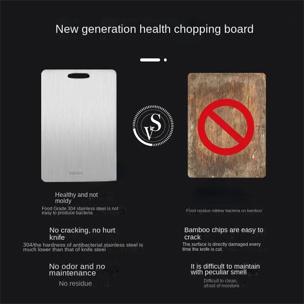 Stainless Steel Cutting Board | Double-Sided Camp Kitchen Prep Board