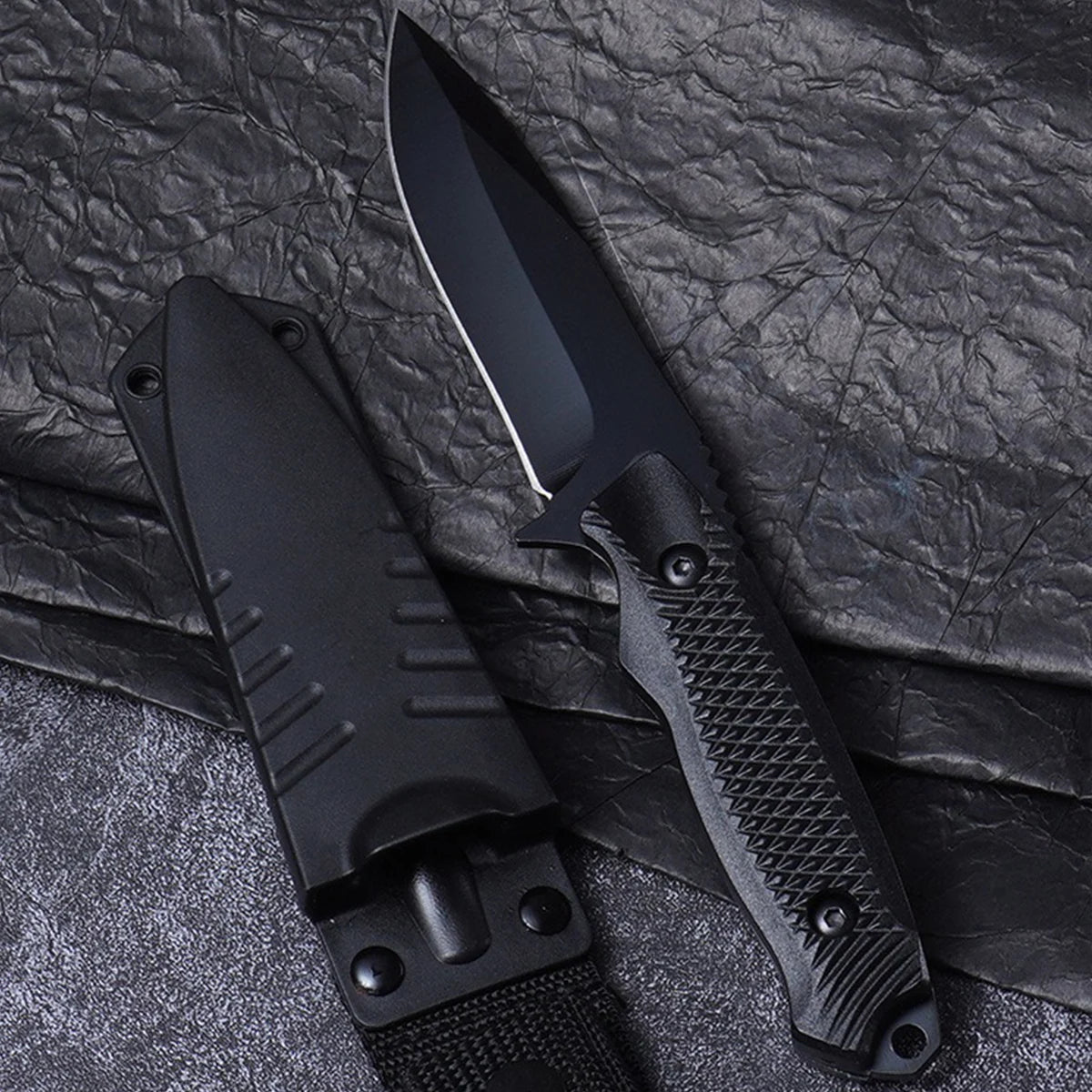 SHENJIU Black Blade Folding Utility Knife | 9.3cm Locking Blade