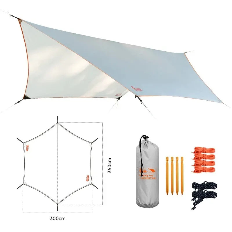 Bushcraft Camping Hammock with Mosquito Net | Quick-Deploy Ridgeline Hammock