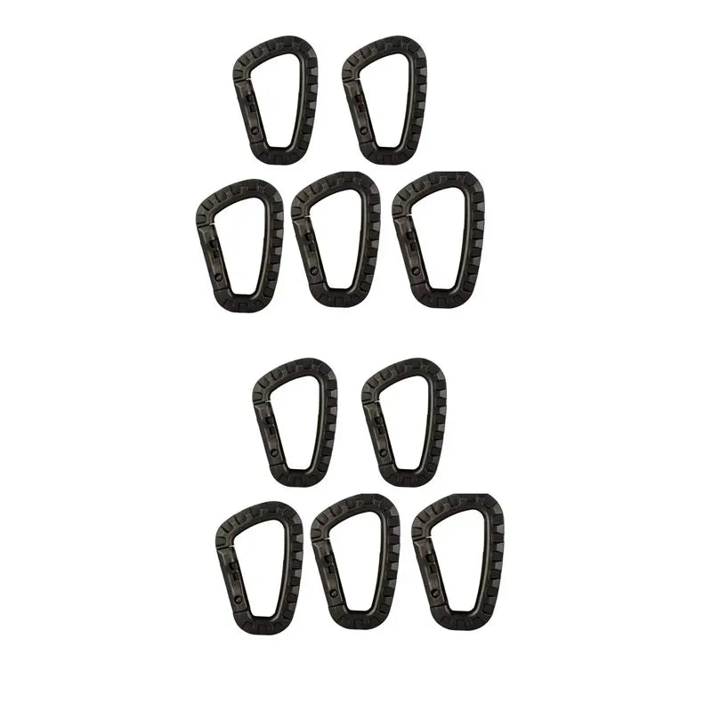 Tactical D-Ring Gear Carabiner Clip | 40kg Rated Accessory Hook