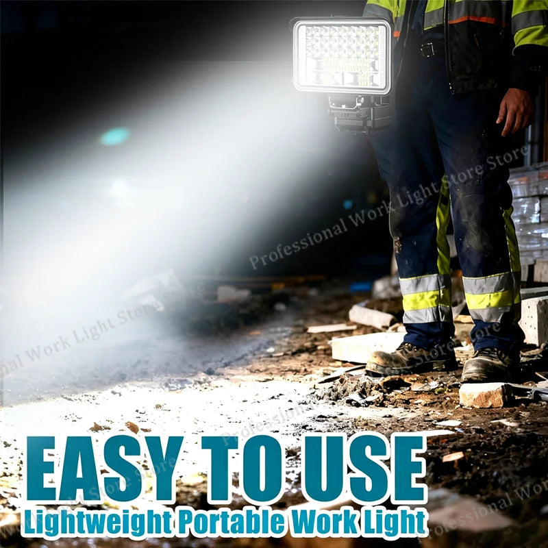 18V LED Work Light | Makita-Compatible Battery Spotlight & Floodlight