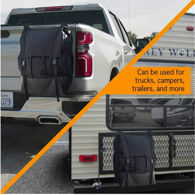 Spare Tyre Storage Bag | Heavy-Duty 4WD Rear Wheel Gear & Rubbish Bag