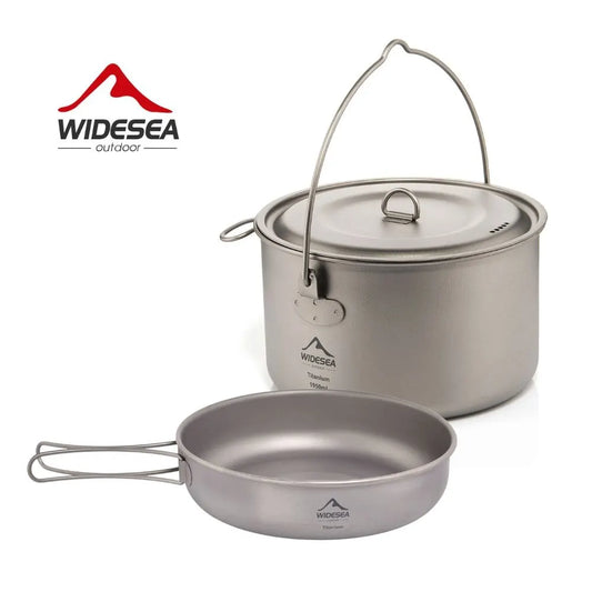 Widesea WSTC-109 Titanium Camping Cookware Set | 1300ml