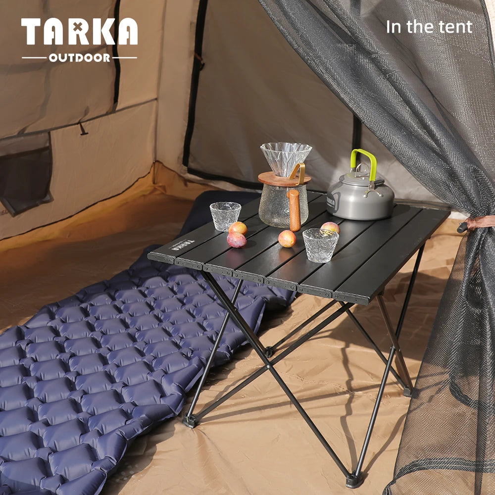 TARKA Folding Aluminium Camping Table | Lightweight Portable Camp Table