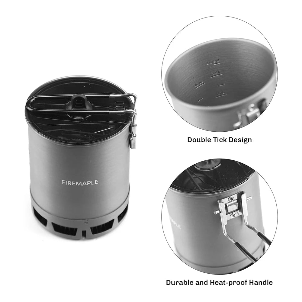 Fire-Maple G3 Petrel 600ml Ultralight Pot | Heat Exchanger Camping Cookware