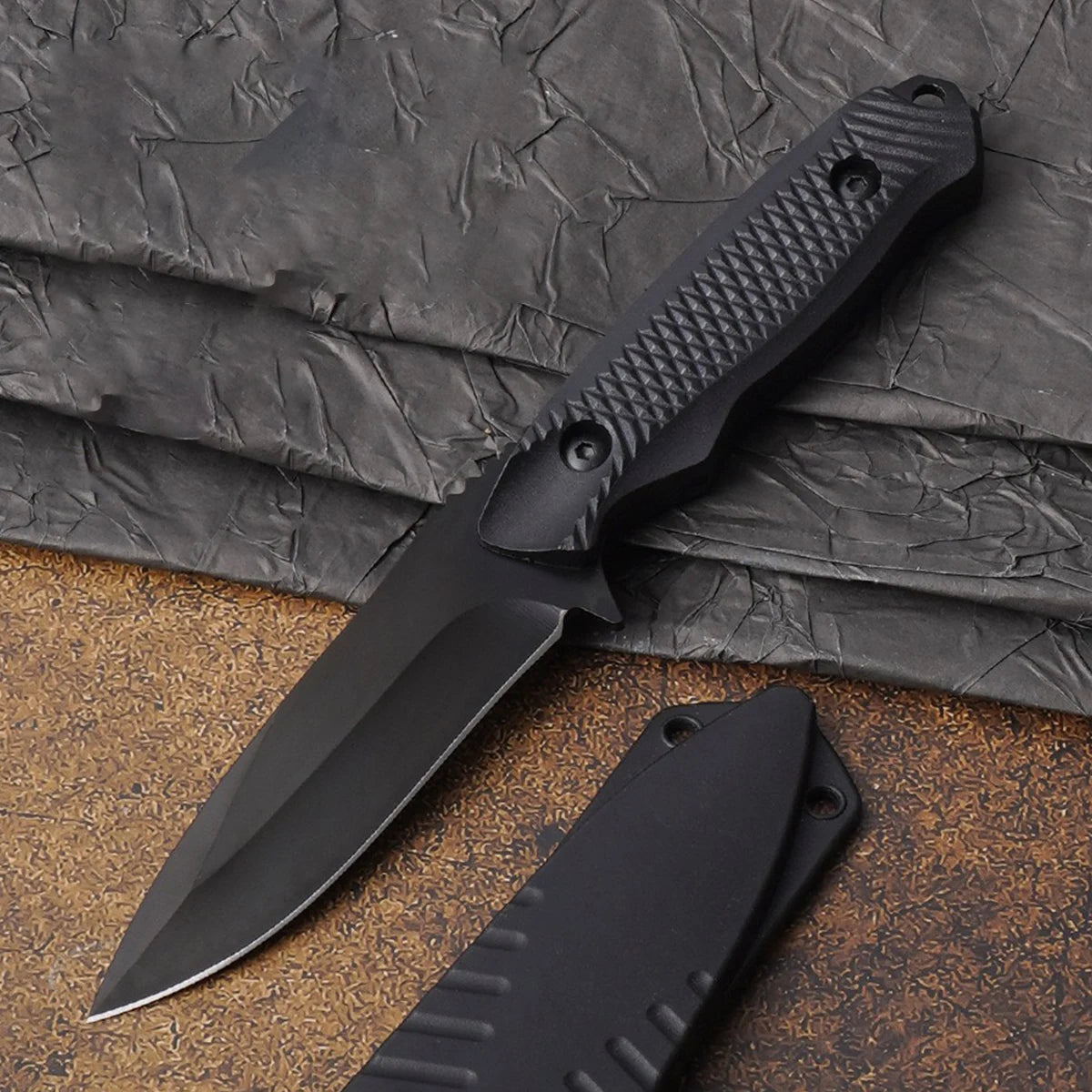 SHENJIU Black Blade Folding Utility Knife | 9.3cm Locking Blade