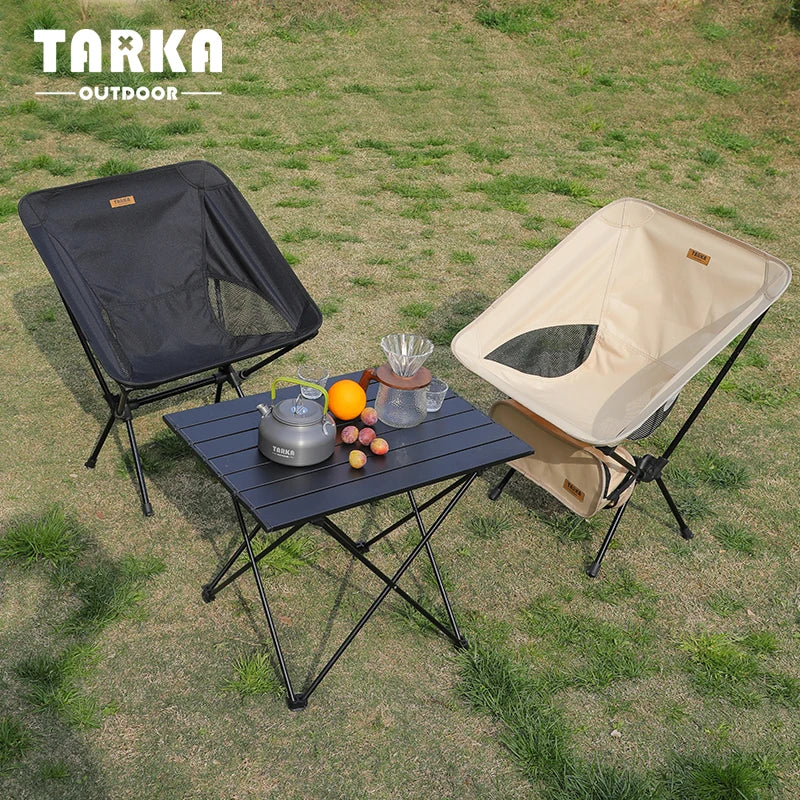 TARKA Ultralight Folding Camping Chair | 900g Portable Moon Chair