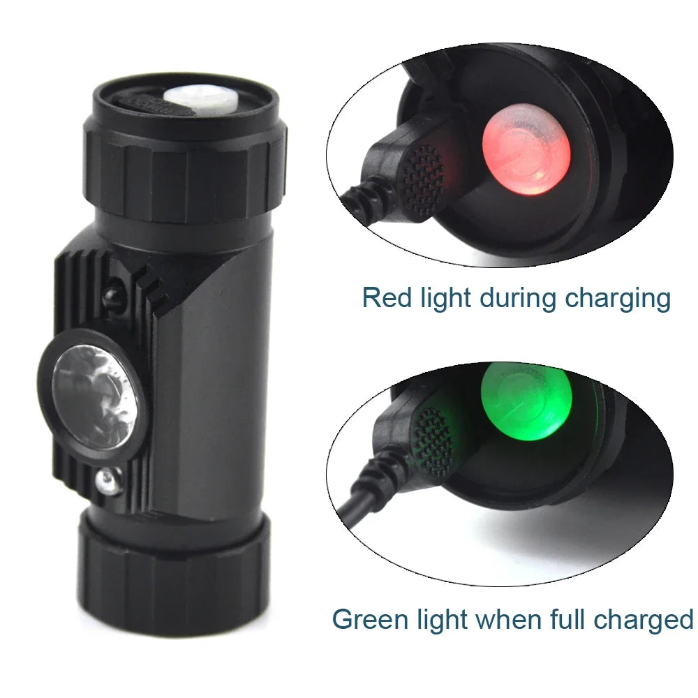 1000LM Rechargeable LED Headlamp | Motion Sensor USB-C Head Torch